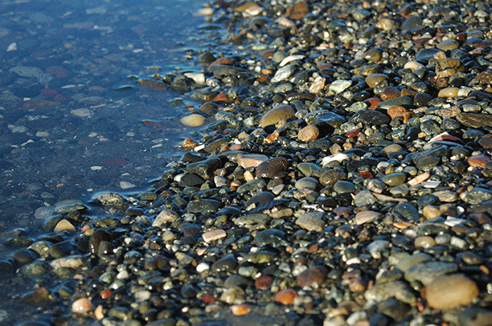 Crescent-beach-pebbles-and-shoreline-white-rock-bc